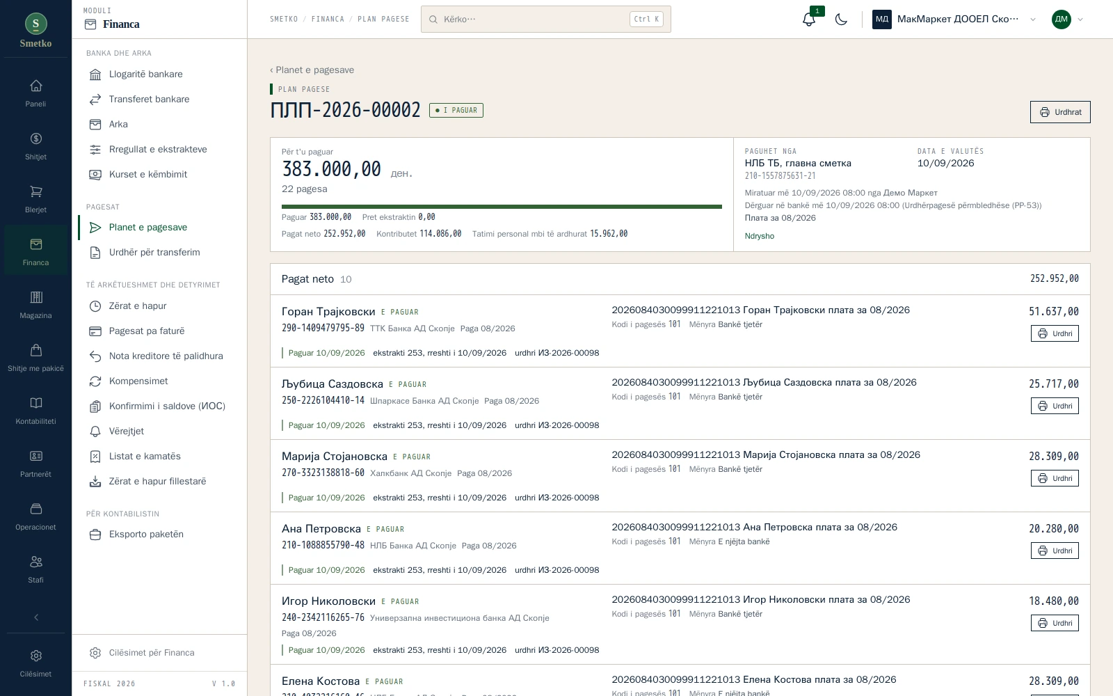 Plani i pagesave